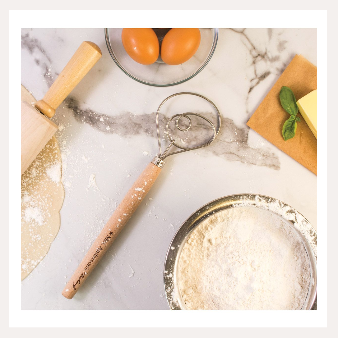 Dough & Pastry Whisk — The Grateful Gourmet